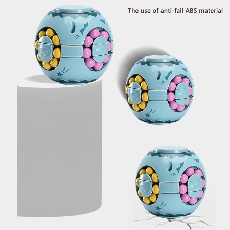 Cub magic interactiv, Magic Bean, jucarie antistres potrivit pentru copii si adulti, Sfera, Albastru [2]