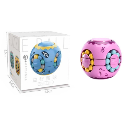 Cub magic interactiv, Magic Bean, jucarie antistres potrivit pentru copii si adulti, Sfera, Roz [2]