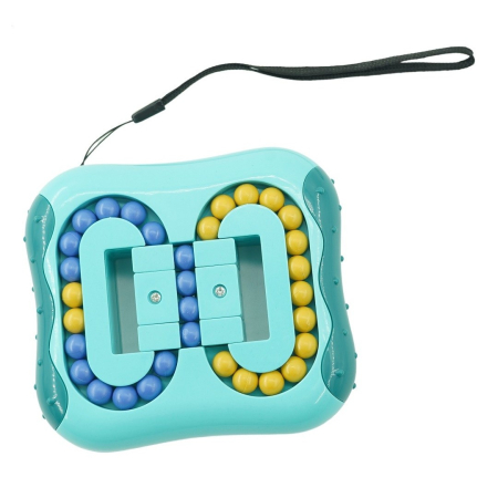 Jucarii Senzoriale, Fidget Toys - Cub magic interactiv, Magic Bean, jucarie antistres potrivit pentru copii si adulti, Turcoaz