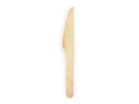 Tacamuri - Cuțite de lemn, 16.5cm (1 set / 100 bucăți)
