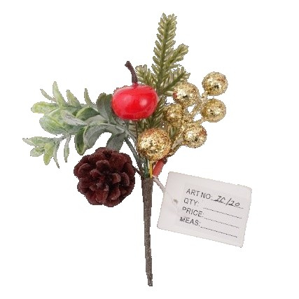 Decoratiune de Craciun, Flippy, 13 x 18 cm, Model Buchetel 3, Multicolor [2]