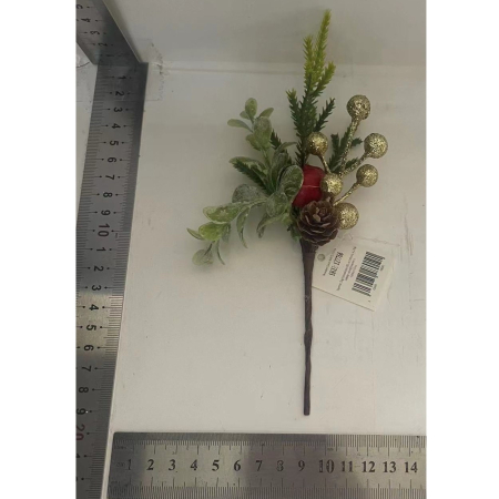 Craciun - Decoratiune de Craciun, Flippy, 13 x 18 cm, Model Buchetel 3, Multicolor