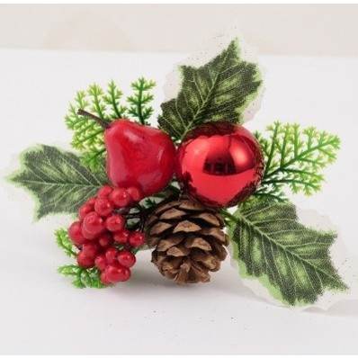 Decoratiune de Craciun, Flippy, 15 x 23 cm, Model Buchetel 1, Multicolor [1]