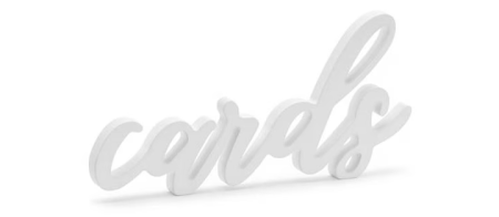 articole de perecere - Decoratiune de interior, PartyDeco, Lemn, Cu model, 20x10 cm, Alb