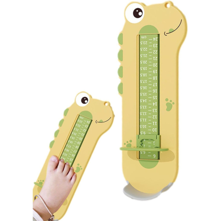 Dispozitiv de Masurat Talpa Piciorului pentru Bebelusi, Flippy, 9-24, Model Dinozaur, Galben [2]