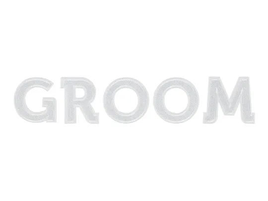 Baloane de Sapun - Etichetă termoadezivă MIRE, albă, 30x6cm