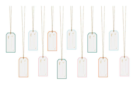 Baloane de Sapun - Etichete cadou, mix (1 pachet / 12 buc)