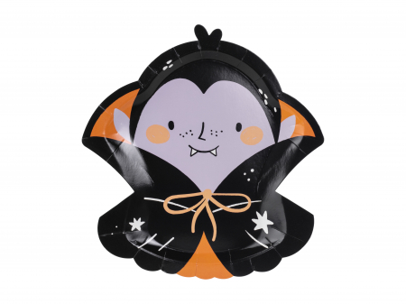 Petrecere Halloween - Farfurii Dracula - 25 CM Set 6 BUC