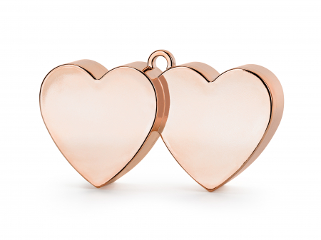 Greutati Baloane - Greutate baloane Inimi culoare Rose Gold,