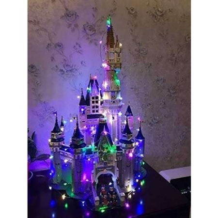 Instalatie de Craciun cu Baterii Tip Liniar, 2 jocuri de lumini, Fir Cupru 5 m 50 LED -uri, Multicolor [1]