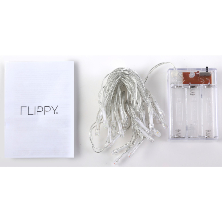 Instalatie de Craciun cu Baterii Tip Liniar, 2 jocuri de lumini, Fir Transparent 2 m 20 LED -uri, Alb Cald [4]