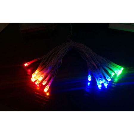 Instalatie de Craciun, Flippy®, Tip Perdea, cu Baterii, 8 Jocuri de Lumini, Muzica, cu Telecomanda, 2 x 2 m, 200 Led-uri, Multicolor [3]