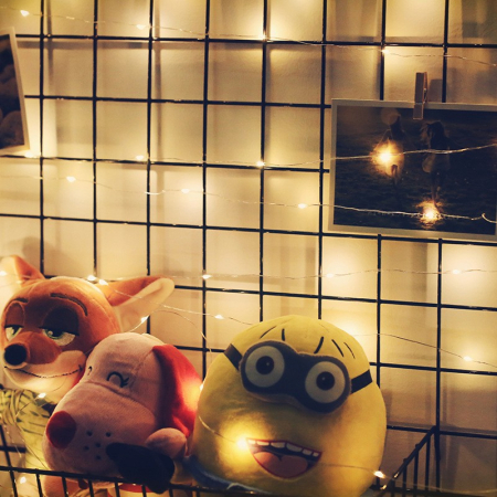 Instalatie de Craciun, Liniara, 5 m, Baterii, 50 LED-uri, Alb Cald, Fir Cupru, 2 Jocuri de Lumini, Interior/Exterior, Flippy [12]