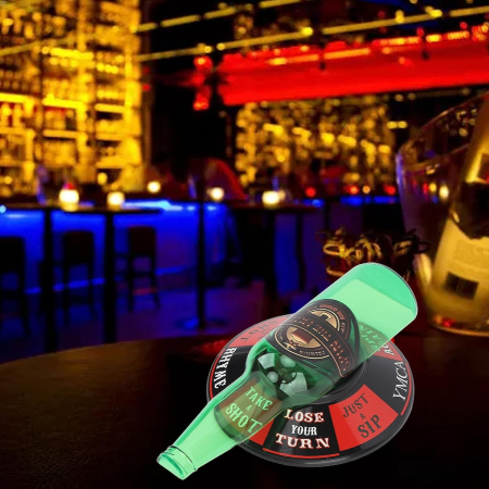 Joc de baut Spin the Bottle Flippy, invarte sticla si accepta provocarea, 2-6 jucatori, material ABS, 18 x 12 cm, multicolor [2]