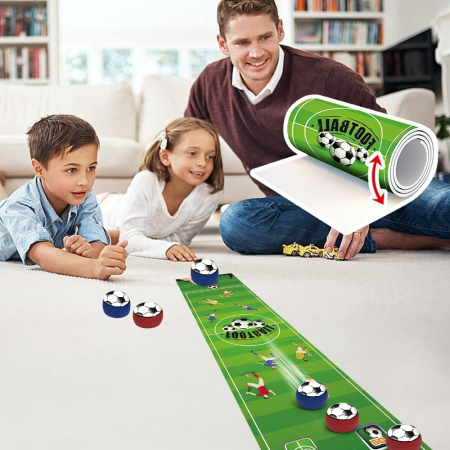 Joc Interactiv, Flippy, Covor de Fotbal 90 x 20 cm, 1-4 Jucatori, +5 Ani, 6 Mingi Incluse, Verde [2]