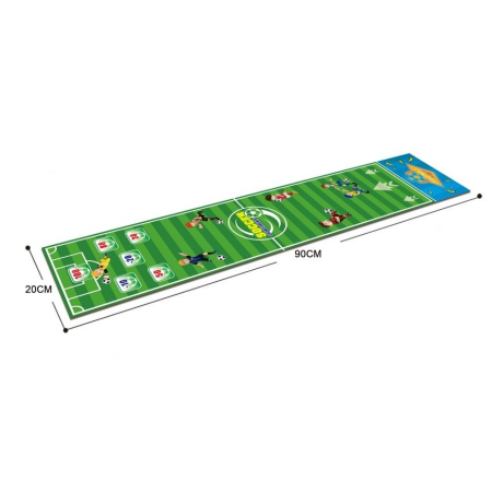 Jocuri de societate - Joc Interactiv, Flippy, Covor de Fotbal 90 x 20 cm, 1-4 Jucatori, +5 Ani, 6 Mingi Incluse, Verde