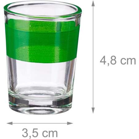 Joc Mini Loterie Flippy, Bingo, cu Pahare de Shot din Sticla, 20 x 20 x 19 cm, 48 Bile, Negru [2]