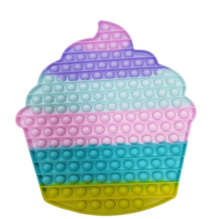 Jucarie antistres din silicon Flippy®, Pop it Now and Flip It, Briosa, urias, Multicolor [6]