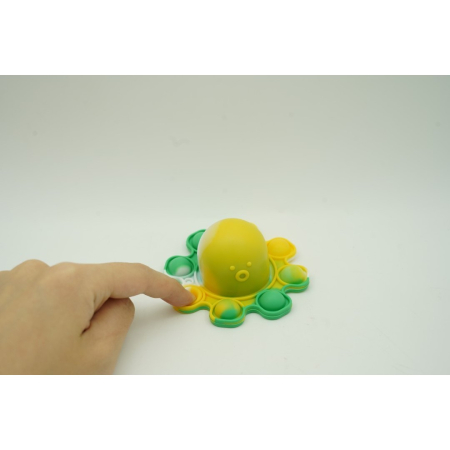 Jucarie antistres din silicon, Flippy®, Pop It Now and Flip It, Caracatita reversibila, Multicolor, V5 [5]