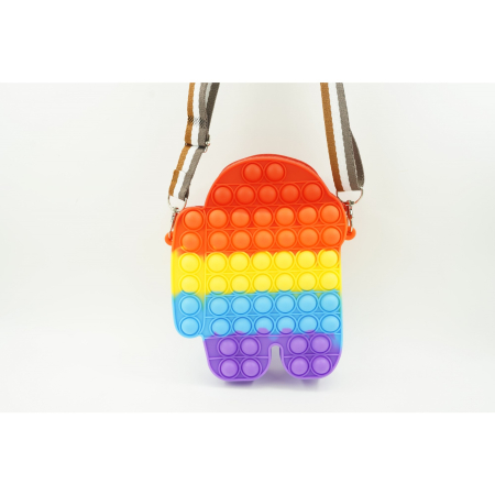 Jucarie antistres din silicon, Flippy, Pop It Now and Flip It, Geanta mica, Among Us, Multicolor [1]