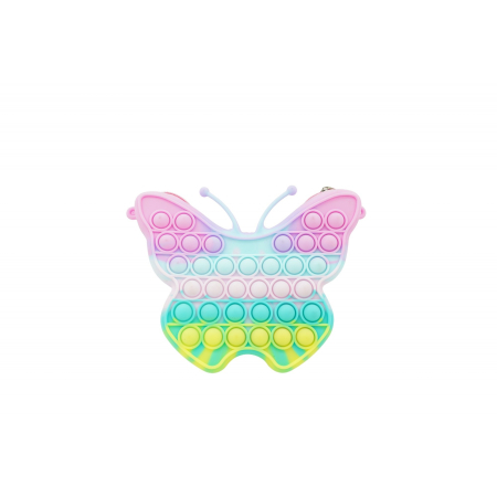 Genti, Portofele, Penare - Jucarie antistres din silicon, Flippy, Pop It Now and Flip It, Geanta mica, Fluturas, Macarons