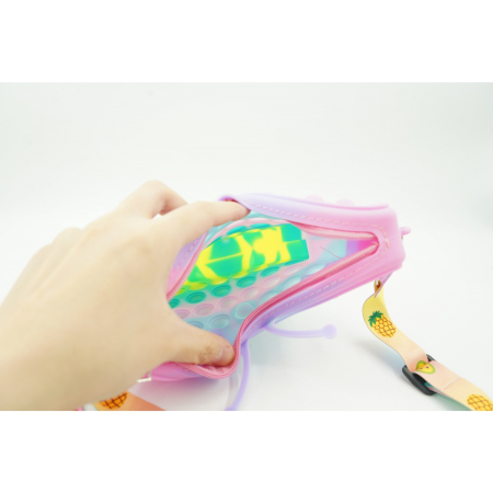 Jucarie antistres din silicon, Flippy, Pop It Now and Flip It, Geanta mica, Fluturas, Macarons [5]