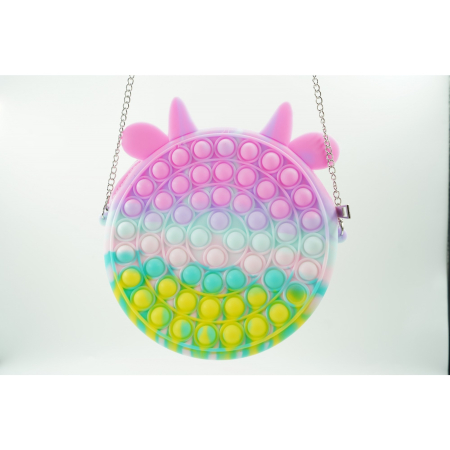 Jucarie antistres din silicon Flippy, Pop it Now and Flip It ,Geanta ,Multicolor [2]