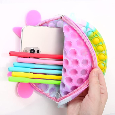 Jucarie antistres din silicon Flippy, Pop it Now and Flip It ,Geanta ,Multicolor [6]