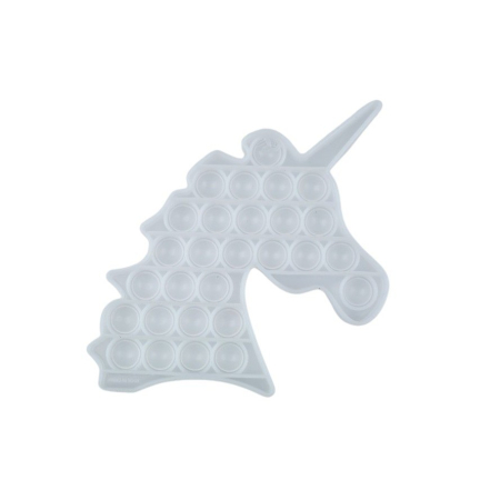 Jucarie antistres din silicon, Pop it Now and Flip It, Unicorn, Transparent [3]