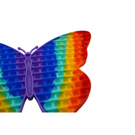 Jucarie antistres din silicon Pop it now, forma Fluture, multicolor, urias [1]