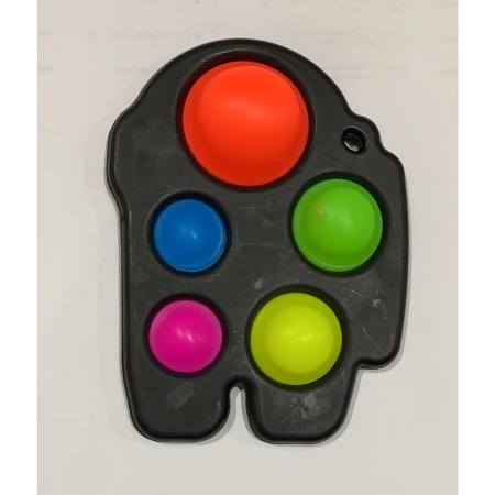 Jucarie Antistres Flippy - Fidget Toy, Simple Dimple, Among us, Negru [3]