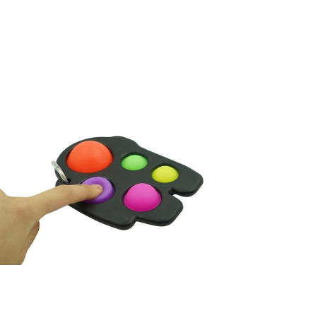 Jucarie Antistres Flippy - Fidget Toy, Simple Dimple, Among us, Negru [2]