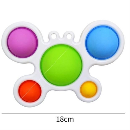 Jucarie Antistres Flippy - Fidget Toy, Simple Dimple, Crab, Multicolor [5]