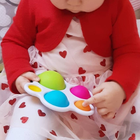 Jucarie Antistres Flippy - Fidget Toy, Simple Dimple, Multicolor [8]