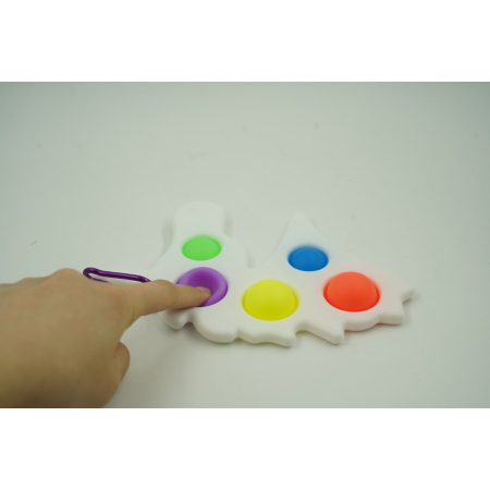 Jucarie Antistres Flippy - Fidget Toy, Simple Dimple, Unicorn, Alb [2]