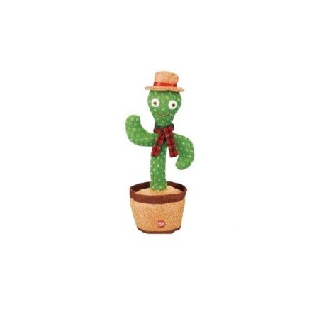 Jucarie Cactus dansator cu acumulator, Imita, Canta, Danseaza, Palarie si fular incluse [2]