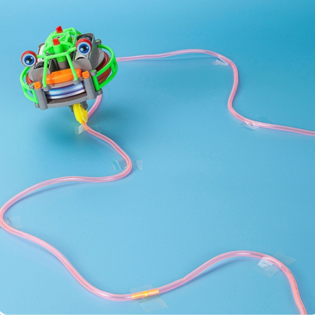 Jucarie circuit pentru copii, Flippy, Broscuta pe monociclu, Verde [4]