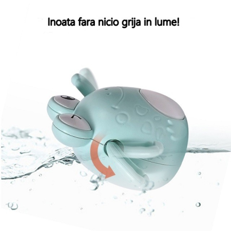 Jucarie de baie pentru copii, Flippy, broscuta bleu [2]