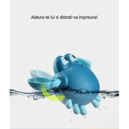 Jucarie de baie pentru copii, Flippy, crab albastru [2]