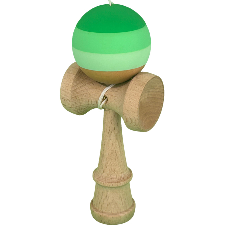Jucarie Kendama X Originala, Profesionala, Flippy, din Lemn, Rubber Grip, 18 cm, Verde in 3 Culori [1]