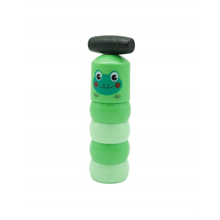 Jucarii Senzoriale, Fidget Toys - Jucarie Pentru Copii, Flippy, Broaca Indestructibila, 6 Piese Demontabile, +3 Ani, Verde