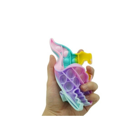 Jucarie Pop it Now &amp; Flip it, Push Bubble Dinozaur Multicolor [4]