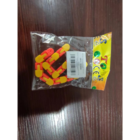 Jucărie Senzorială Antistres Flippy - Puzzle de Îmbinat Tip Șarpe, 24 Piese, +3 Ani, Portocaliu/Galben [2]