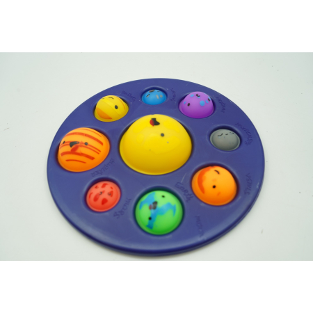 Jucarie senzoriala Dimple fidget toy, Planetariu, Albastru, 18x18 cm [2]