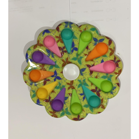 Jucarie Senzoriala Flippy - Simple Dimple, Antistres, Multicolor, model 6 [1]