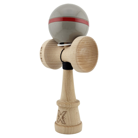 Kendama X Originala Silken, Profesionala, Flippy, Cupe Mari KING SIZE V3, Super Sticky, Gaura in Baza, Rulment Metalic, din lemn 18 cm, Ata 55 cm, Ice Gri [2]