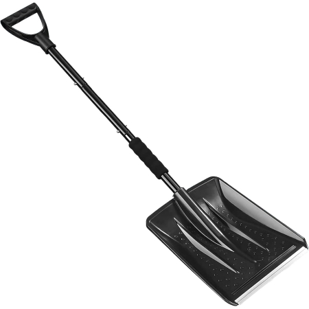 Lopata de Zapada, Flippy, Multifunctionala, Demontabila, cu Maner Antiderapant, Aluminiu, Plastic, Solutia pentru Iarna, pentru Deszapezire, 80x11x25.7 cm, Neagra [8]
