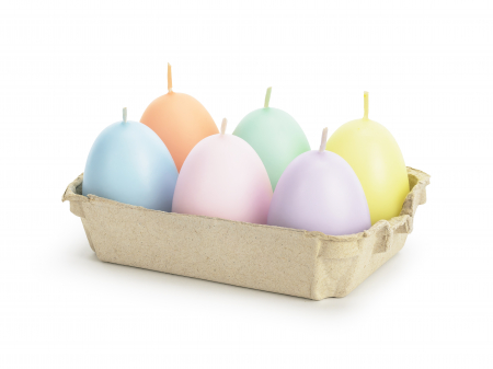 Lumânări ou paste, 6 buc, mix, 7 cm (1 set / 6 buc.) [2]