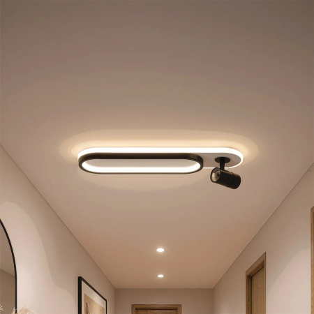 Iluminat - Lustra LED cu Proiector Reglabil FISSO Camilla 49W, lumina 3000/4000/6000k, Negru
