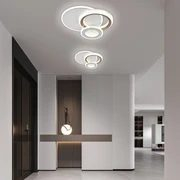 Iluminat - Lustra LED NYXORA 44W, 3 Cercuri, lumina Rece/Calda/Neutra, Alb